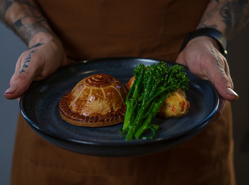 Pithivier pie - Sci Daniels at The Crown at Woodbridge