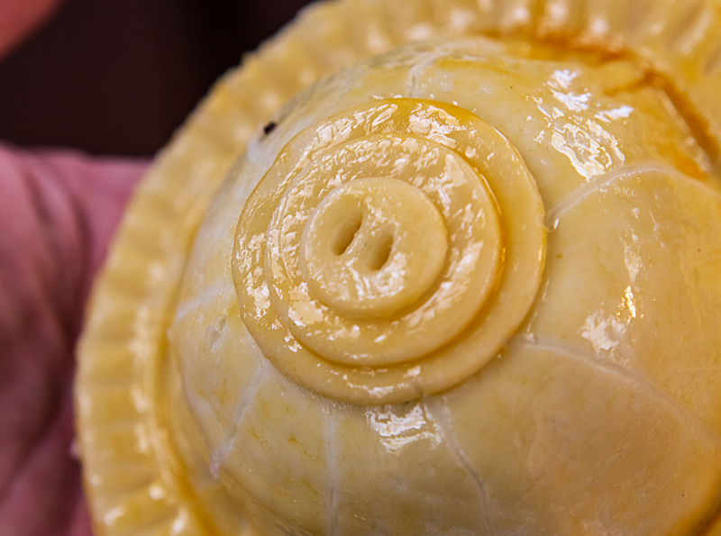 Pithivier pie - kitchen at The Crown at Woodbridge