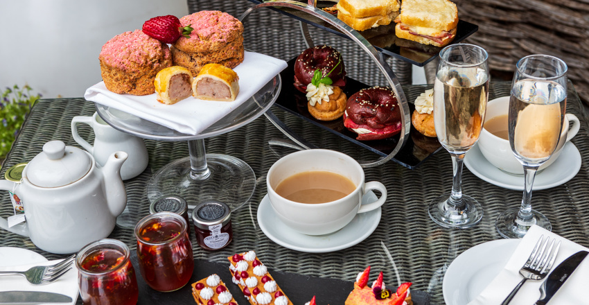 summer afternoon tea spread