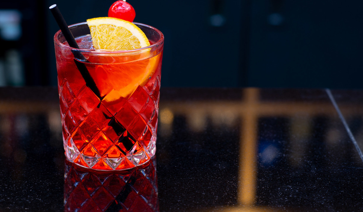 Red cocktail - The Crown at Woodbridge
