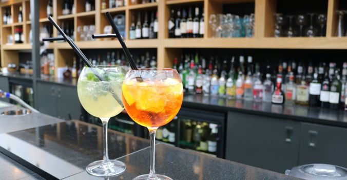two cocktails - The Crown at Woodbridge