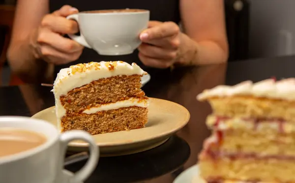 Coffee and cake for £7.50